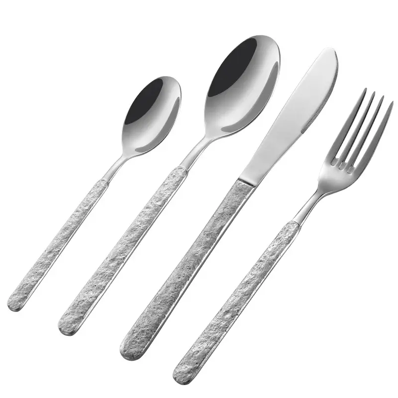 304 Stainless Steel Western Tableware Spoon Fork Knife Set