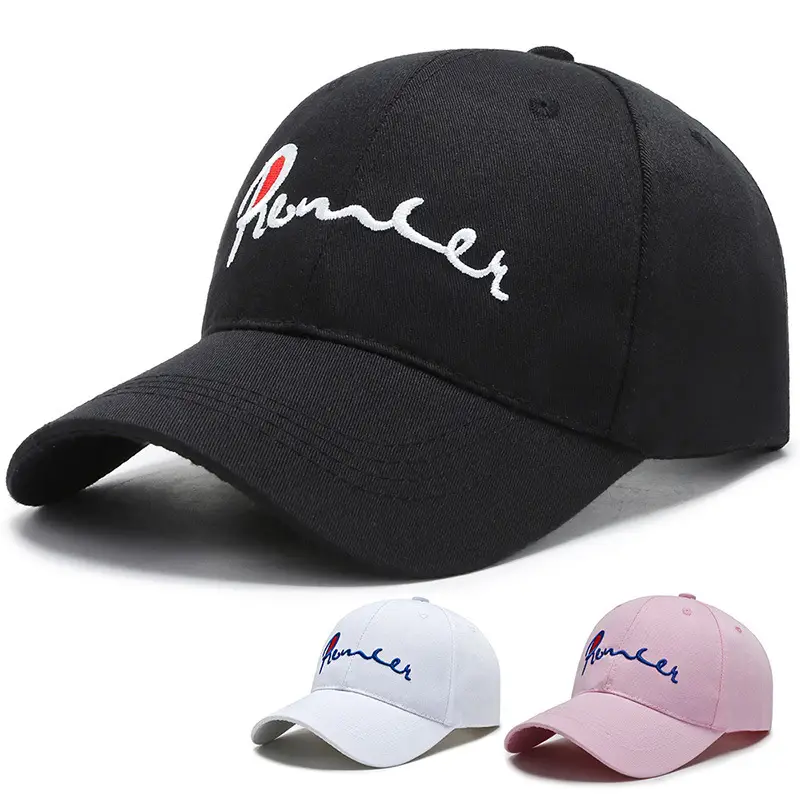 White Blue Logo Baseball Cap for Men Women