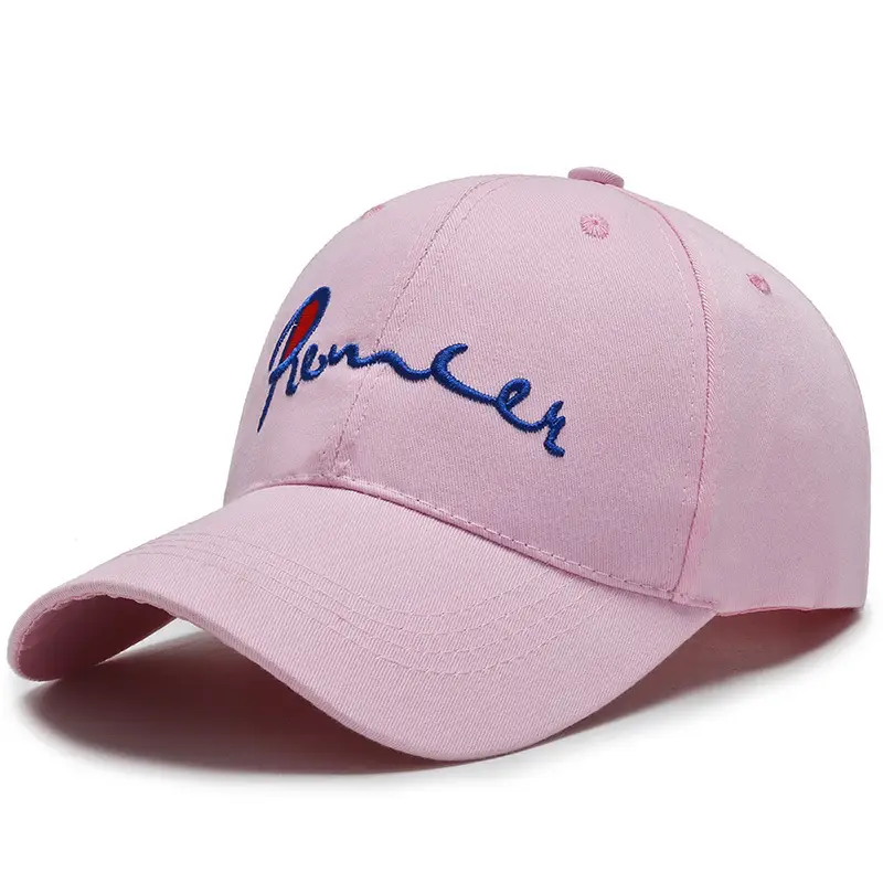 White Blue Logo Baseball Cap for Men Women