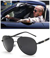 Men Polarized Color Changing Sunglasses Black Square — feature 2
