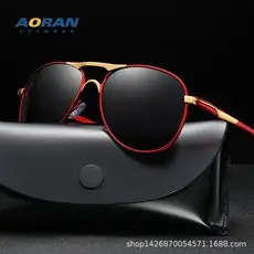 Men Polarized Color Changing Sunglasses Black Square — feature 5