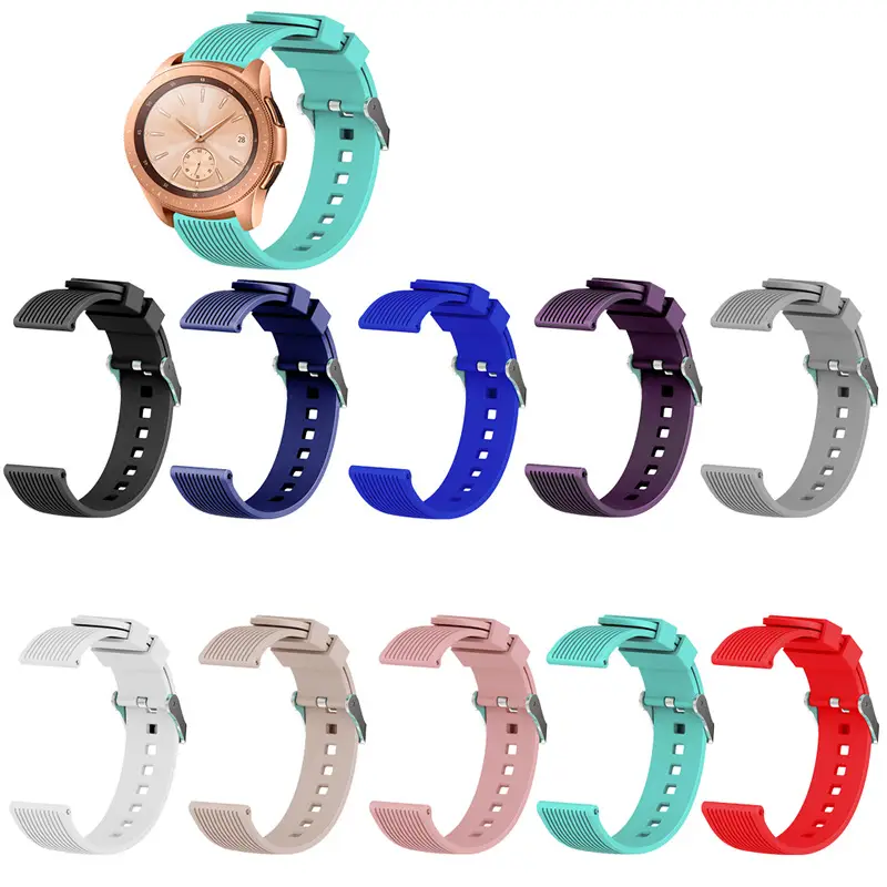 Pink Silicone Vertical Strap Watch for Men Women