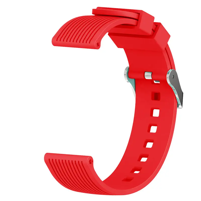 Pink Silicone Vertical Strap Watch for Men Women