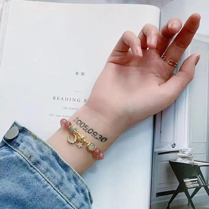 Badu Crystal Bracelet with Strawberry & Moonlight Design - Image 10