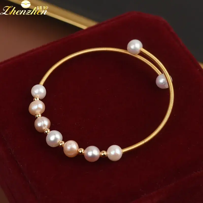 Natural Pearl Adjustable Bracelet for Women - Image 2
