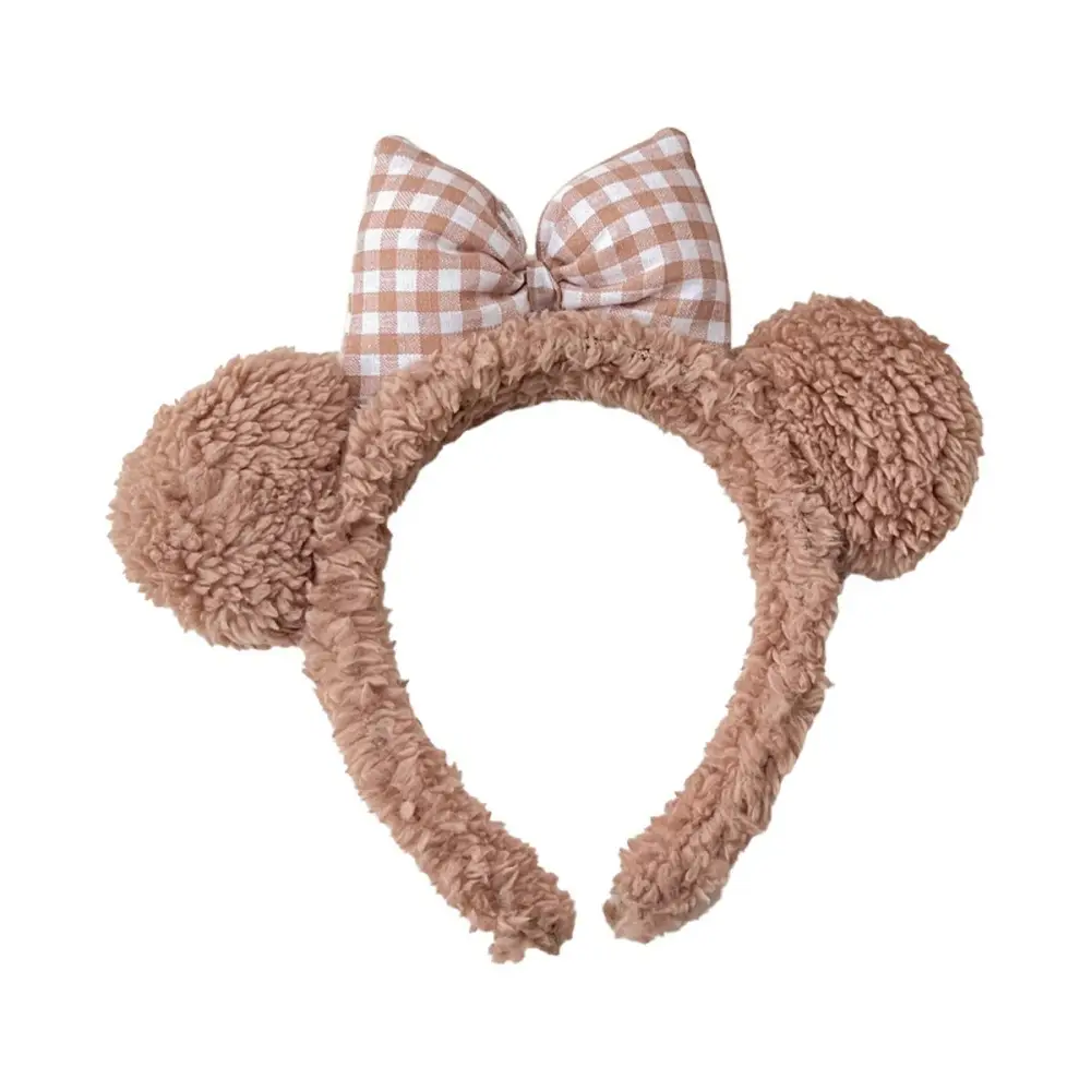 New Cute Bow Bear Ear Plush Hair Band for Girls - Image 14
