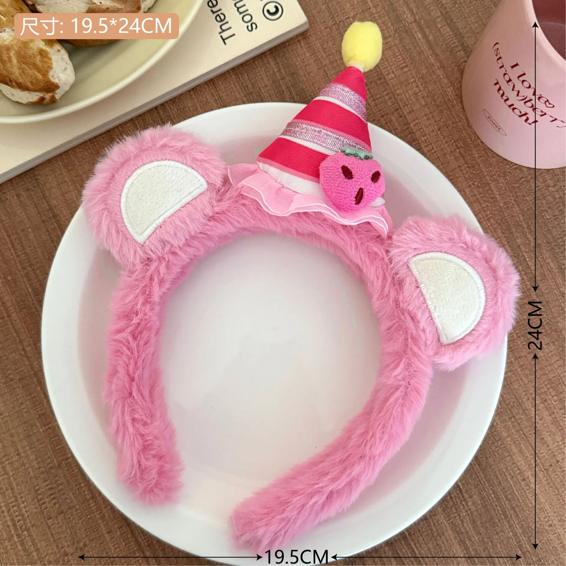 New Cute Bow Bear Ear Plush Hair Band for Girls - Image 8