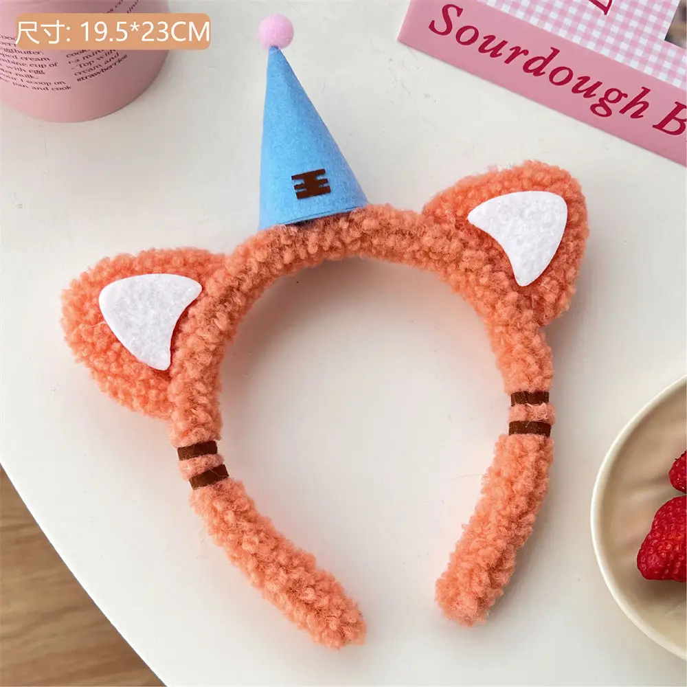 New Cute Bow Bear Ear Plush Hair Band for Girls - Image 4