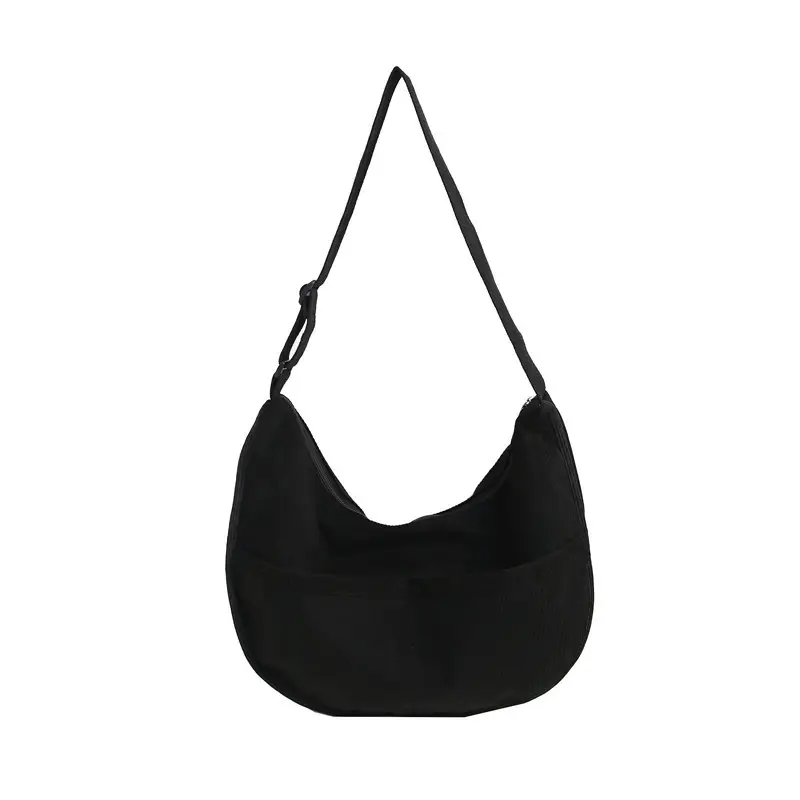 Retro Brown Women's Shoulder Bag with Mesh Pocket - Image 3