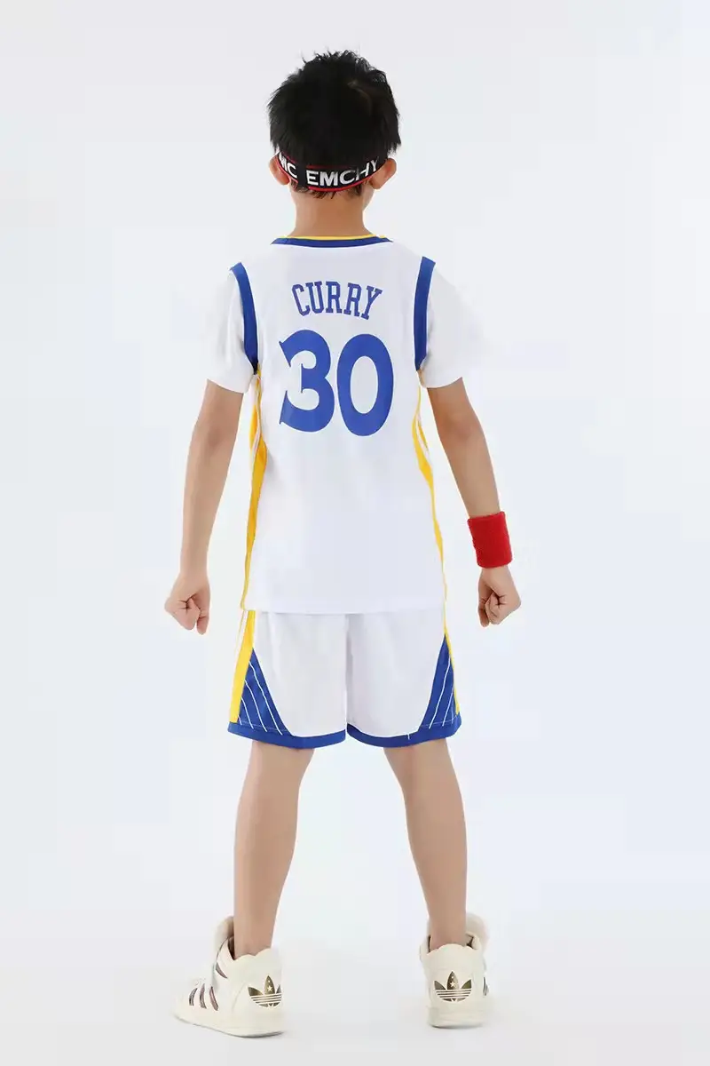 Kids Lakers Basketball Suit Yellow 23 Size - Image 3
