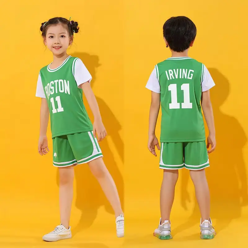 Kids Lakers Basketball Suit Yellow 23 Size - Image 8