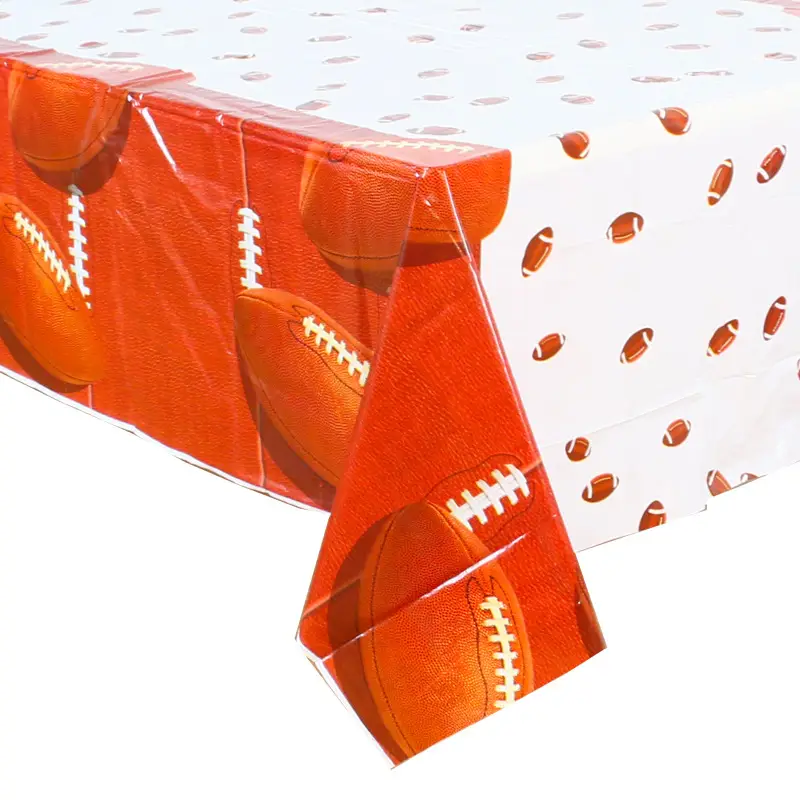 Amazon Disposable Tablecloth Playing Cards Casino Party Football Baseball 54x108 inch