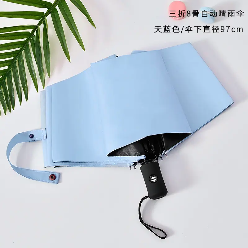 Pink Automatic Rain Umbrella 30% UV Protection - Image 3