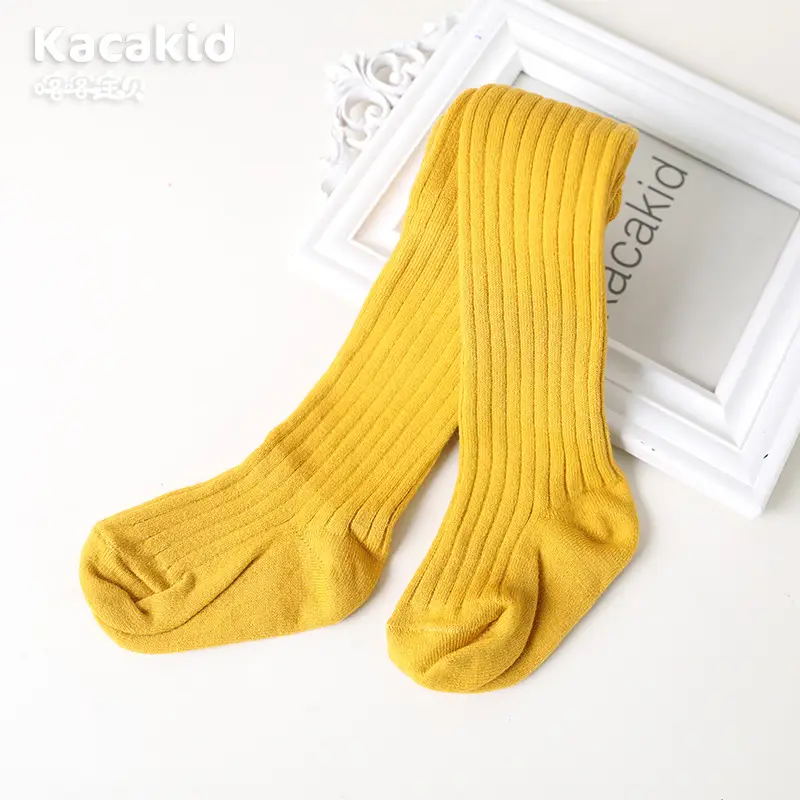 Girls' Grey Fleece Pantyhose Socks Winter Baby Kids