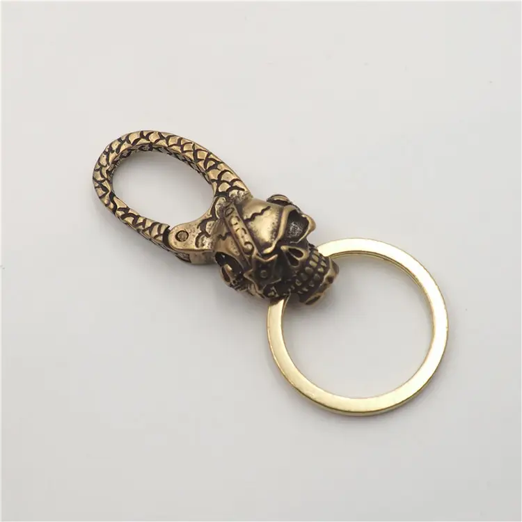 Pure Copper Dragon Keychain for Men - Image 13