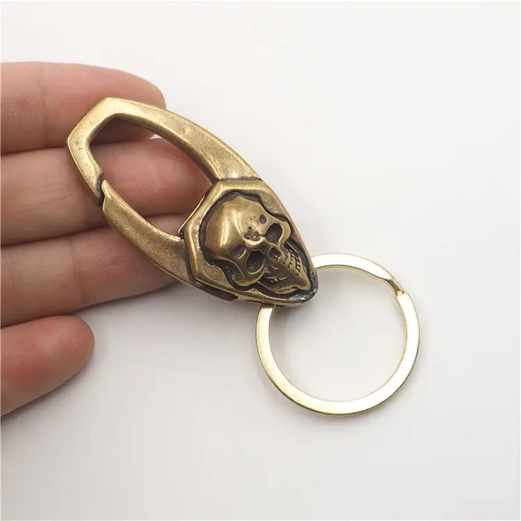 Pure Copper Dragon Keychain for Men - Image 15
