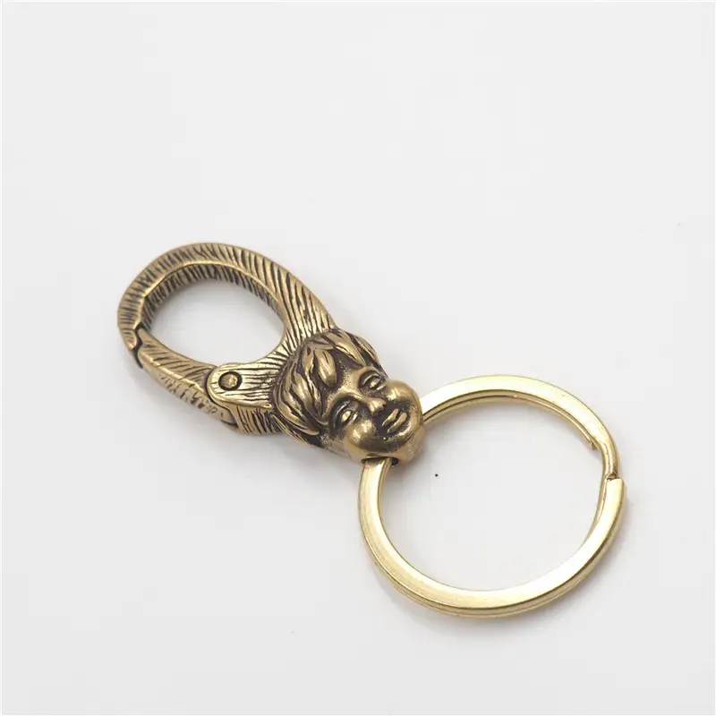 Pure Copper Dragon Keychain for Men - Image 11