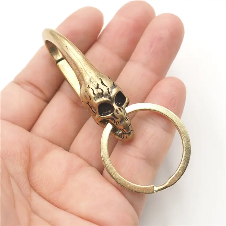 Pure Copper Dragon Keychain for Men - Image 2