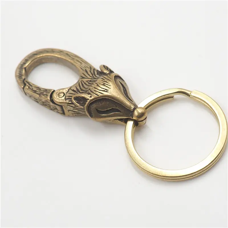 Pure Copper Dragon Keychain for Men - Image 5