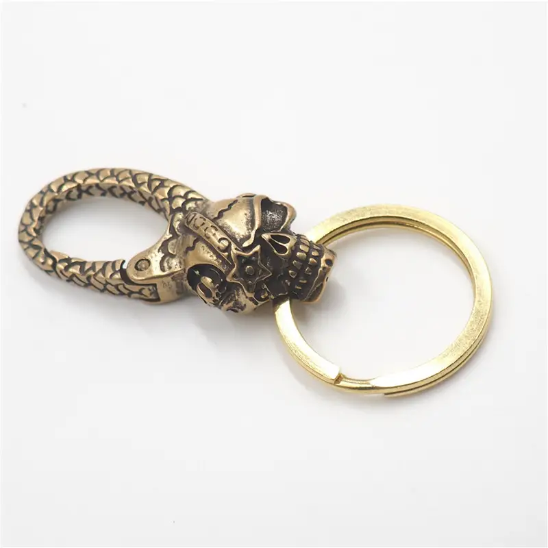 Pure Copper Dragon Keychain for Men - Image 7