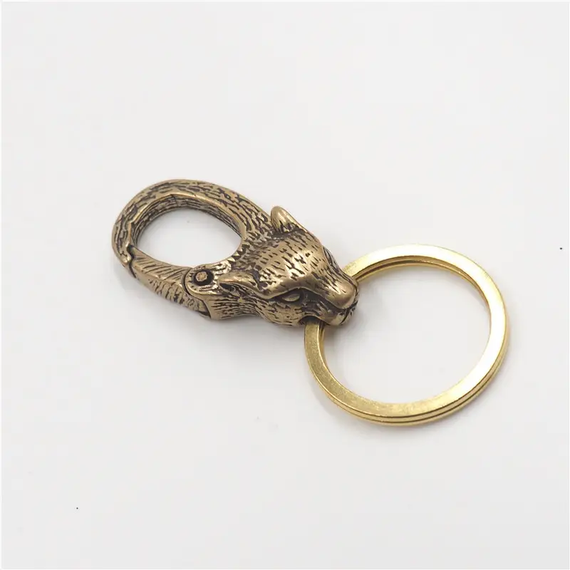 Pure Copper Dragon Keychain for Men - Image 9