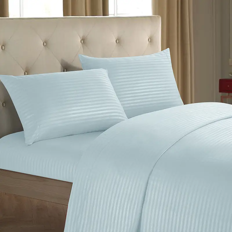 New Arrival Plain Satin Striped 4-Piece Bedding Kit - Image 10
