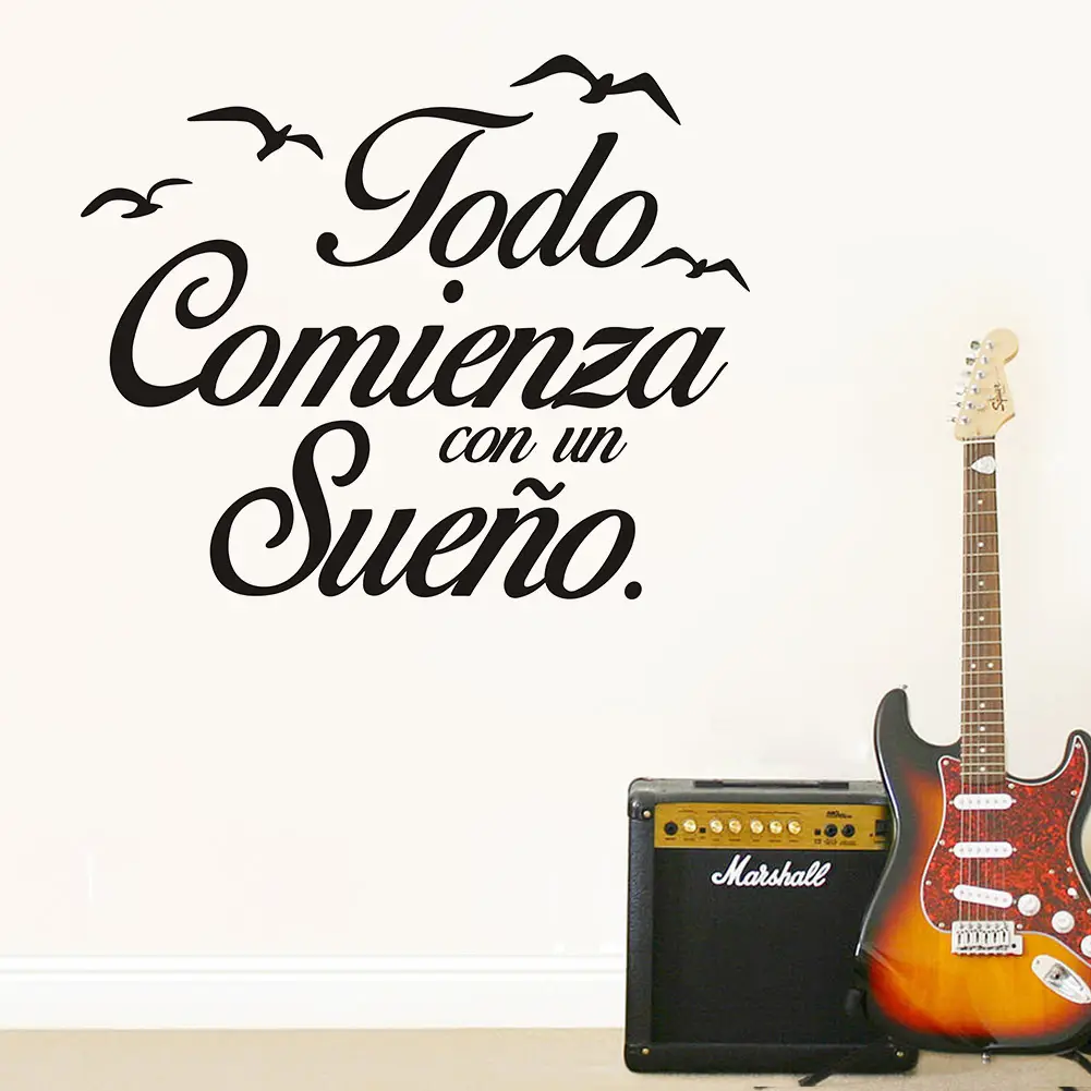 Cross-Border Spanish Wall Stickers Todocomienza con el Sueño - Image 5