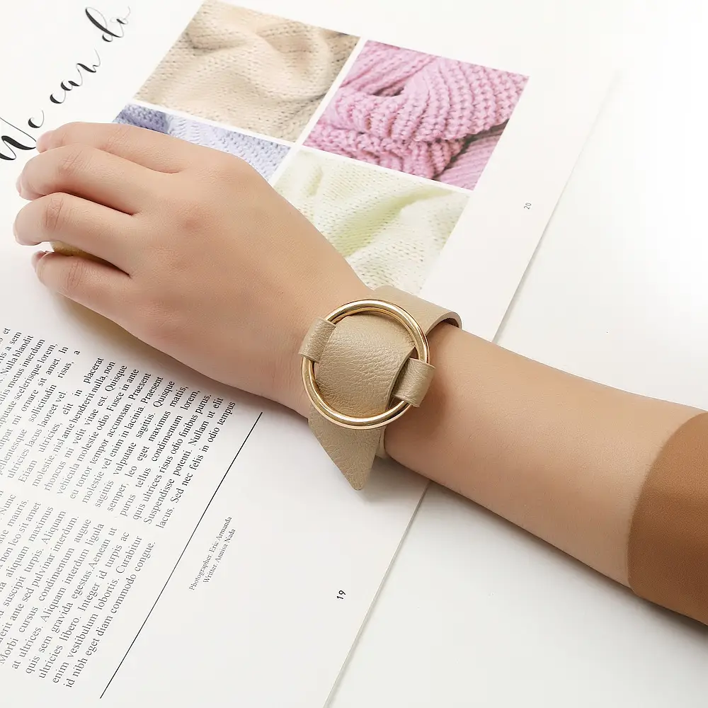 Women's Adjustable Rose Gold Bracelet Stainless Steel — feature 2