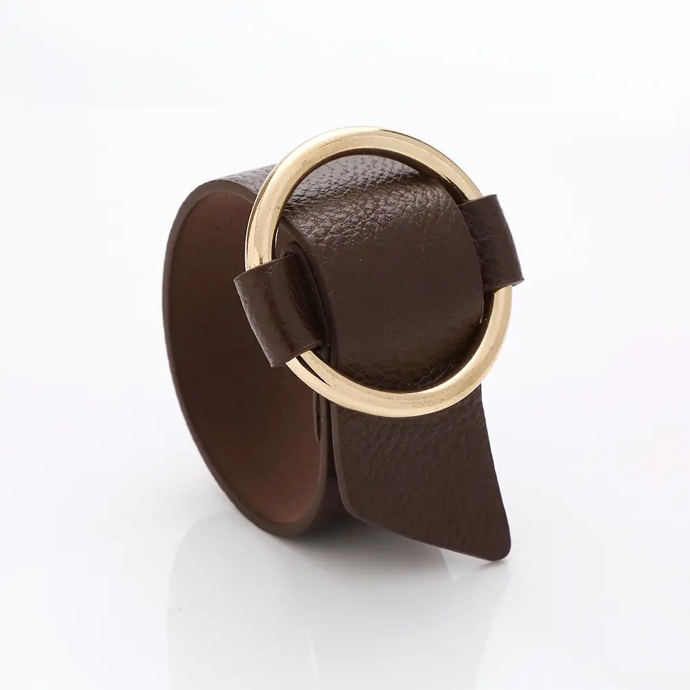 Women's Adjustable Rose Gold Bracelet Stainless Steel — feature 7