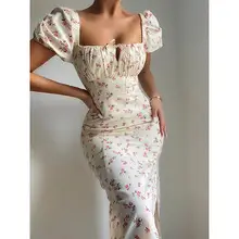 2024 Leopard Print V-Neck Chiffon High Waist Dress — feature 6
