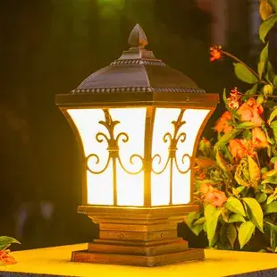 Outdoor European Style Wall Light LED Curved Hexagonal — feature 13