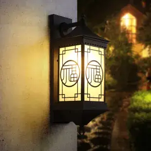 Outdoor European Style Wall Light LED Curved Hexagonal — feature 5
