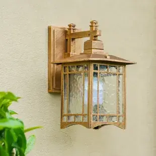 Outdoor European Style Wall Light LED Curved Hexagonal — feature 7