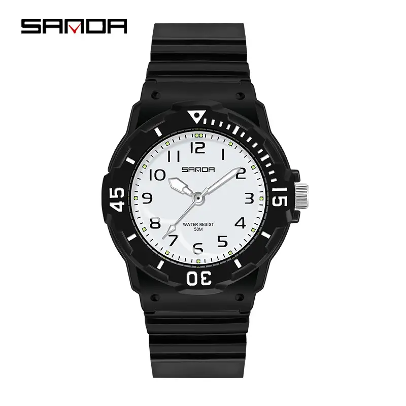 Sanda Black Quartz Women's Watch Small K-Style - Image 2