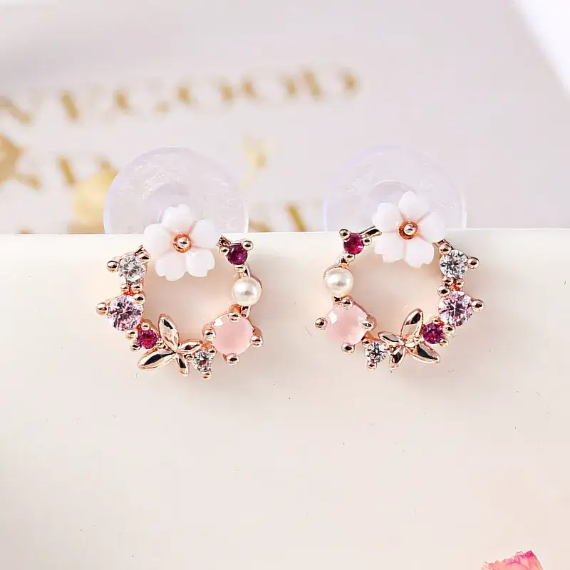 South Korea Flower Earrings Drop Shipping - Image 3
