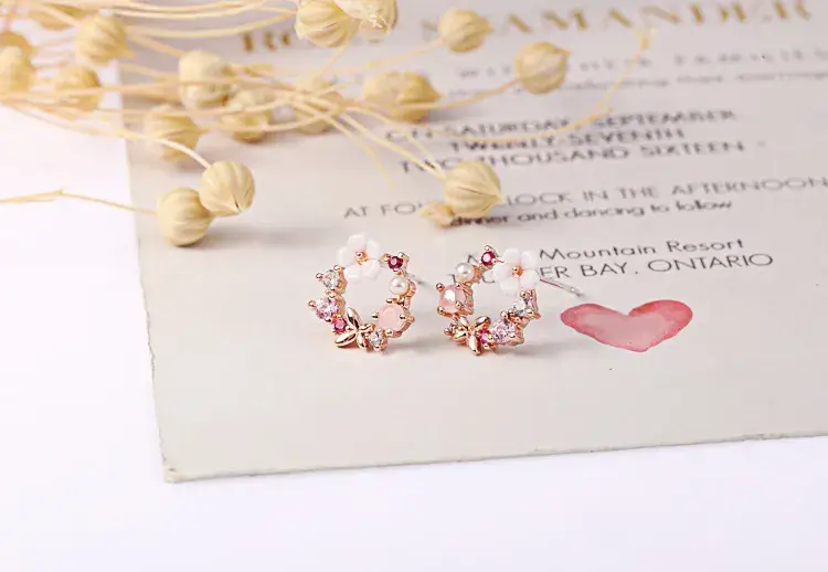 South Korea Flower Earrings Drop Shipping — feature 10