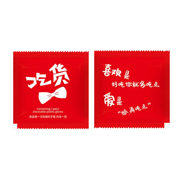 Disposable Food Gloves 200 Pcs PE Plastic Catering