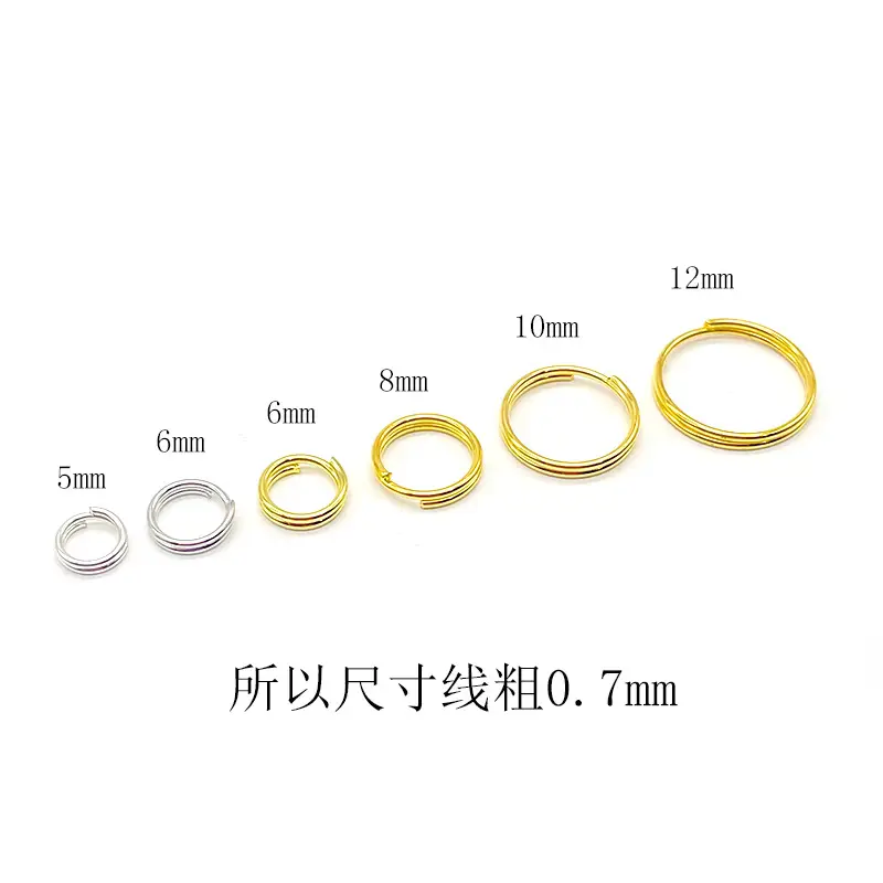 Gold Iron Double Ring Connecting Bracelets Set - Image 6