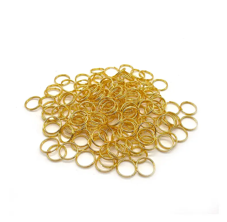 Gold Iron Double Ring Connecting Bracelets Set — feature 9