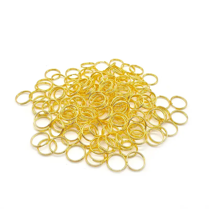Gold Iron Double Ring Connecting Bracelets Set - Image 3