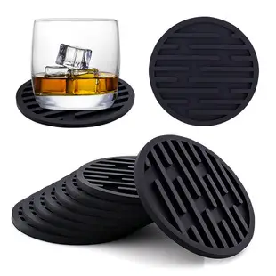 Pink Round Silicone Coffee Cup Coasters Heat Insulated Anti-Perm Mat — feature 10