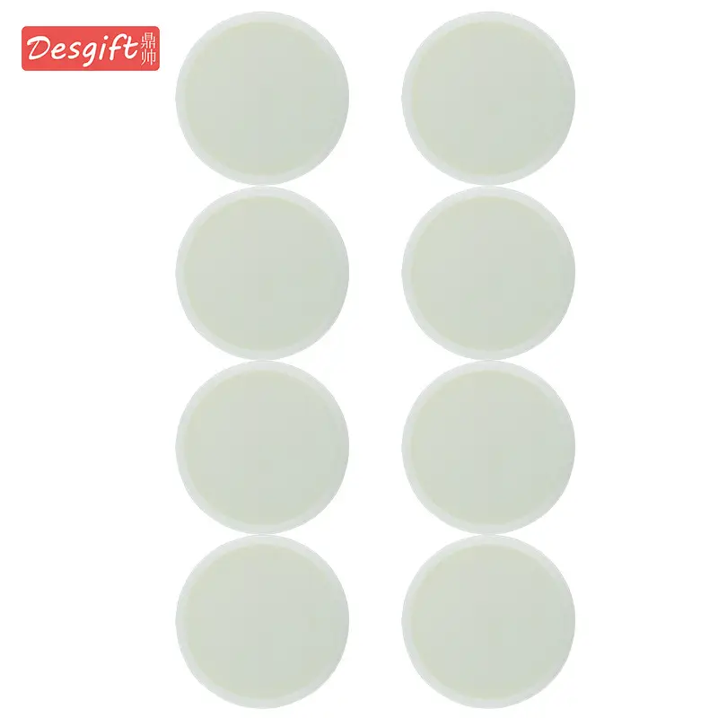 Pink Round Silicone Coffee Cup Coasters Heat Insulated Anti-Perm Mat