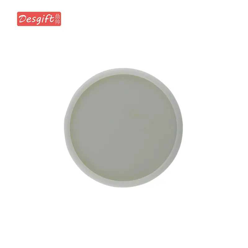 Pink Round Silicone Coffee Cup Coasters Heat Insulated Anti-Perm Mat