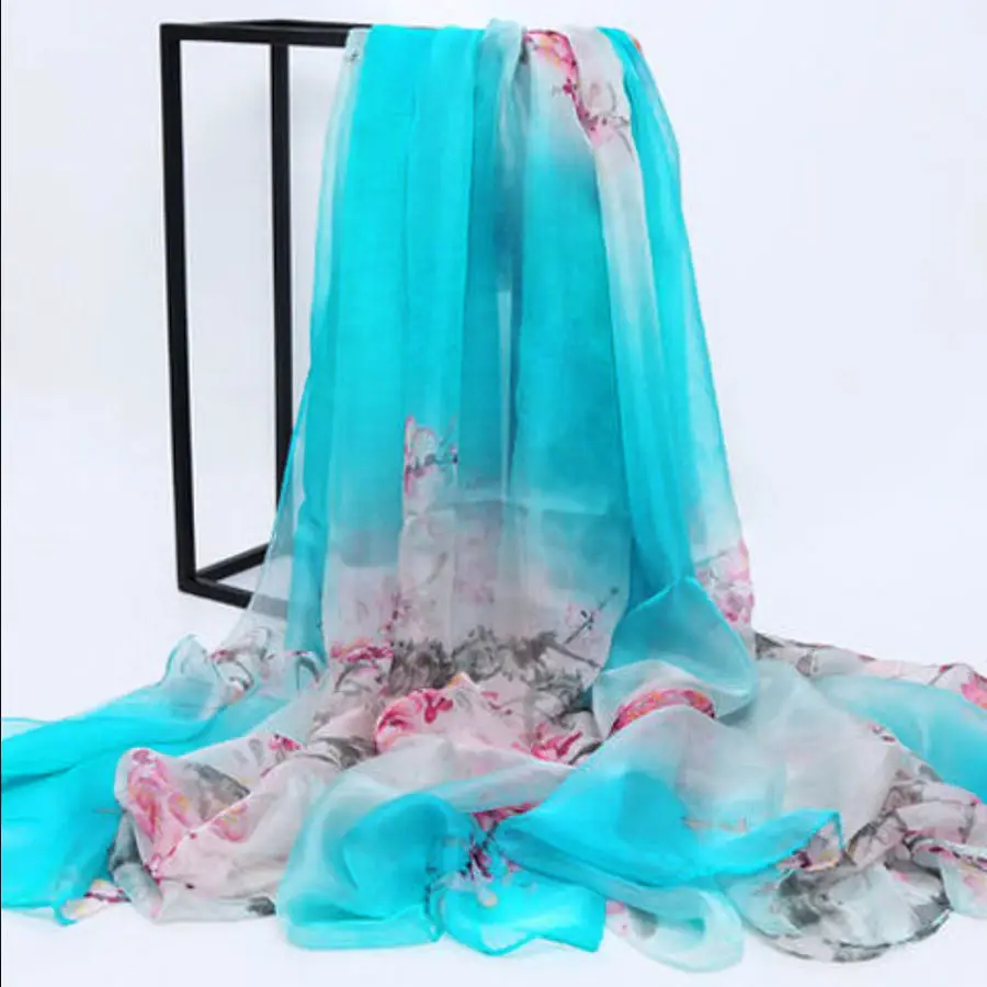 2024 Chiffon Flowy Sunscreen Shawl for Women - Image 31
