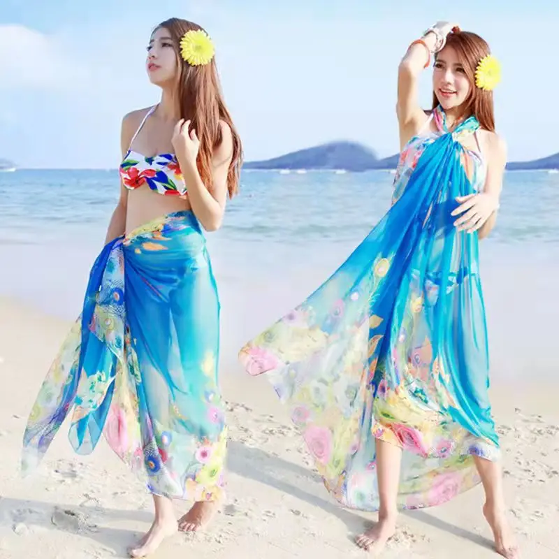 2024 Chiffon Flowy Sunscreen Shawl for Women - Image 20