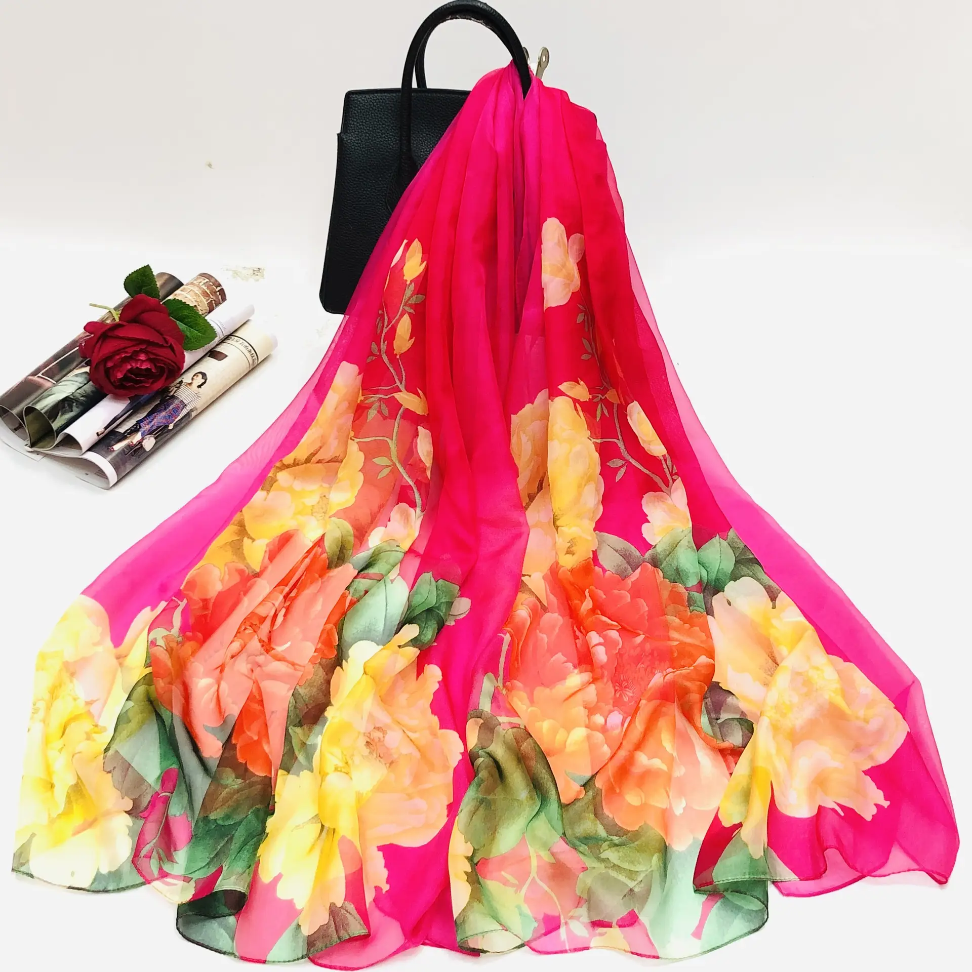 2024 Chiffon Flowy Sunscreen Shawl for Women - Image 25