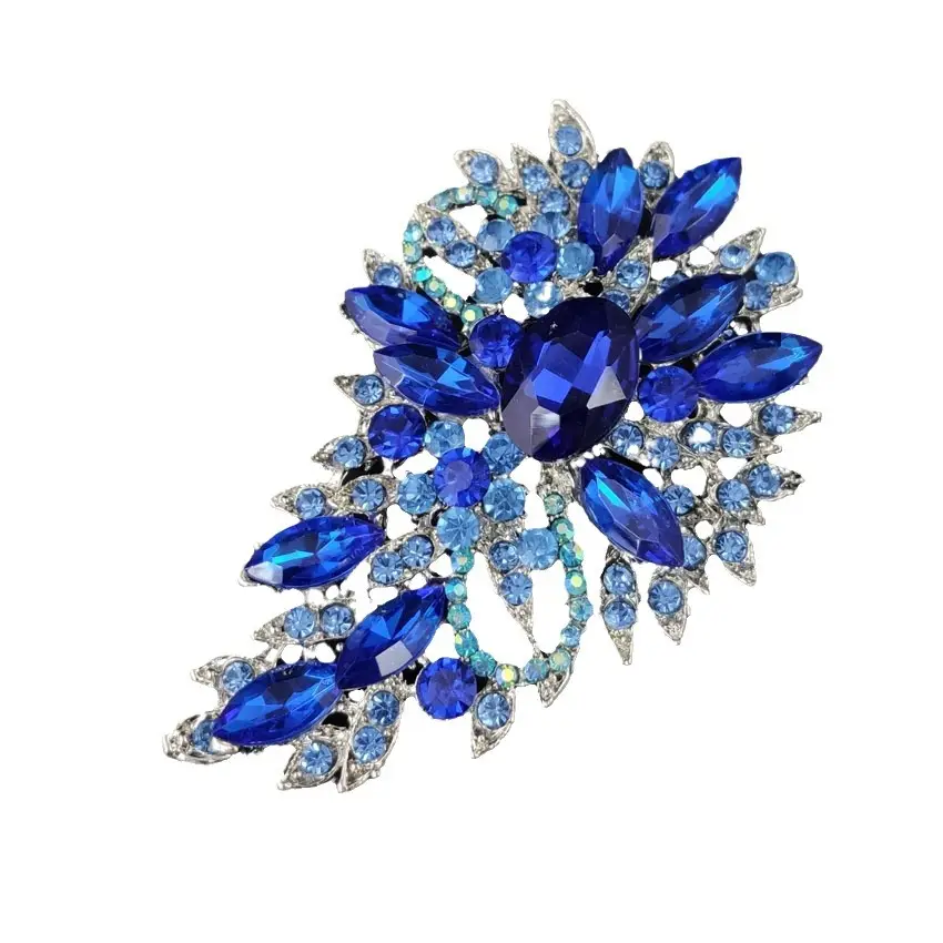 European Crystal Brooch with Water Droplets Design - Image 6