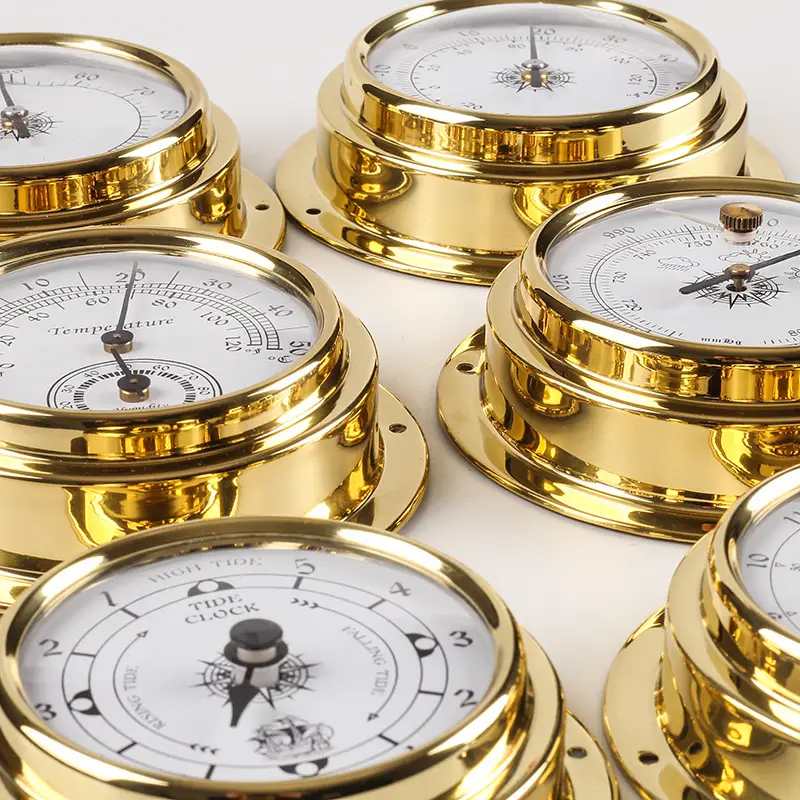 98mm Gold Copper Marine Compass Set of 6 - Image 8