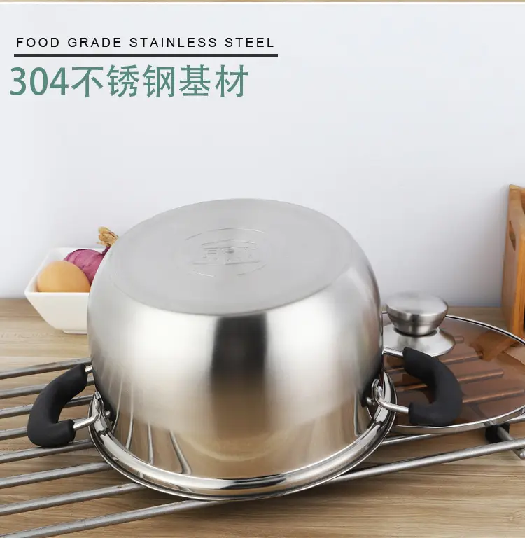 304 Stainless Steel Soup Pot for Gas Stove — feature 5