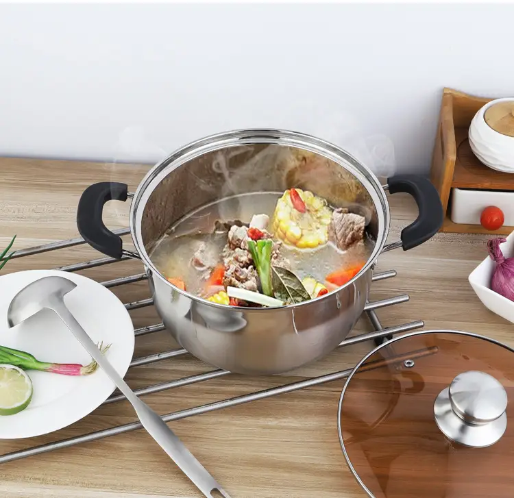304 Stainless Steel Soup Pot for Gas Stove — feature 7